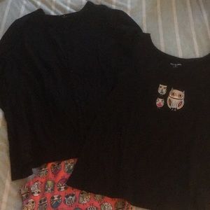 3 piece Owl Pajama Set